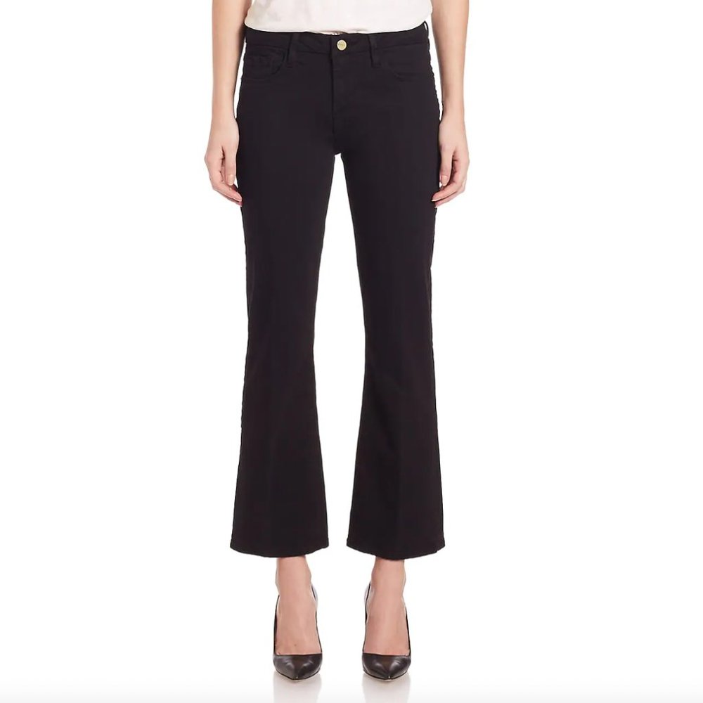 Frame Le Crop Mini Boot Black Size 27